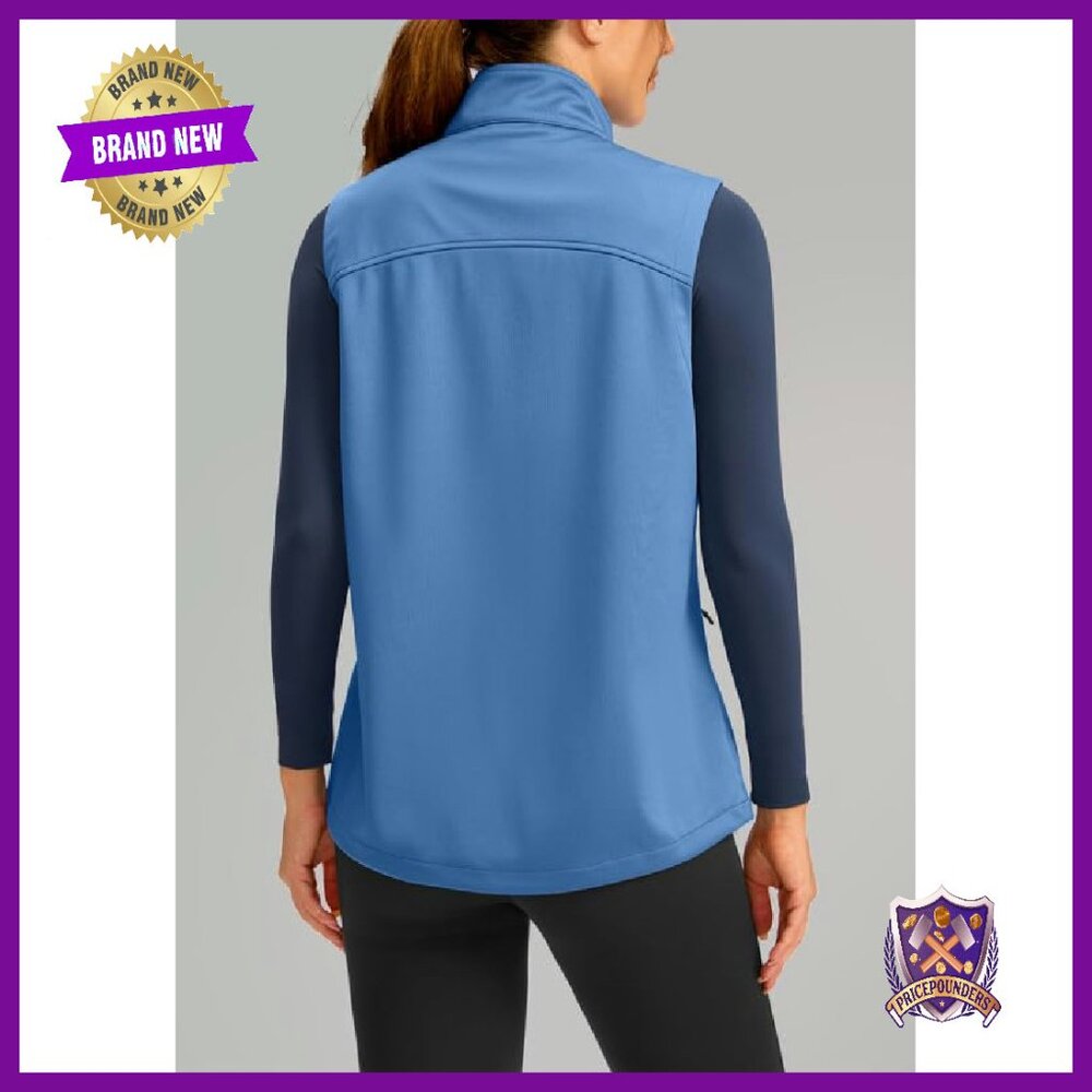 Windproof Softshell Vest With Zipper Pockets For … - image 5